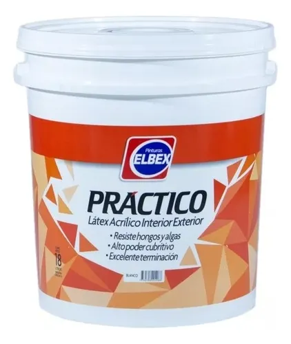 Pintura Interior Exterior Elbex Acrilica Lavable 18l - Imagen 2